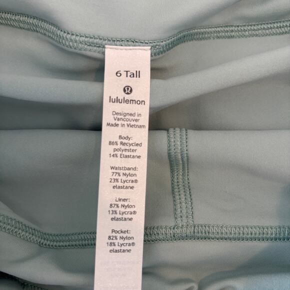 Lululemon Pace Rival Skirt tennis size 6 tall mint green athletic preppy prep - Picture 7 of 9